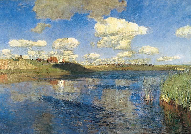 Isaac Levitan Lake. Russia oil painting picture